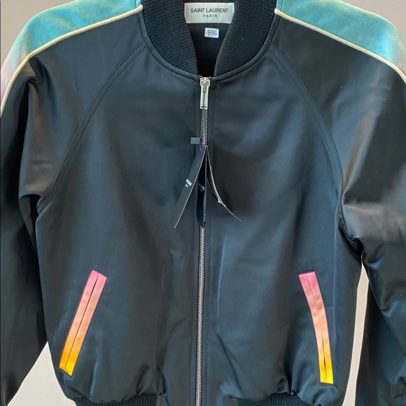 New YSL SAINT LAURENT Panther Bomber JACKET 40 - Picture 2 of 4